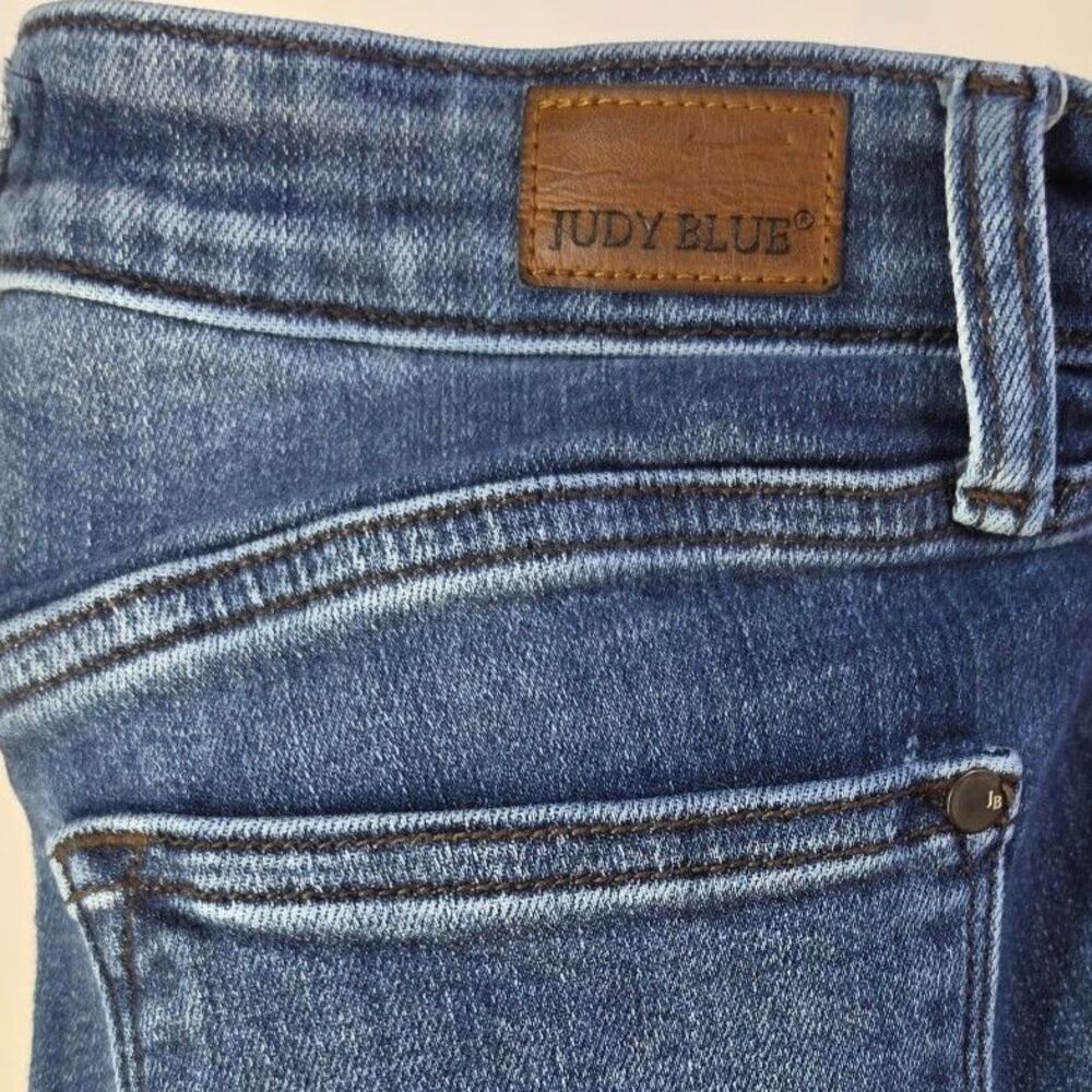 Judy Blue High Rise Skinny Jeans Medium Wash Clean Dark Stretch Denim Pants 9/29